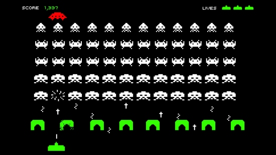 "Space Invaders", uno de los juegos favoritos de la década de los 80s.